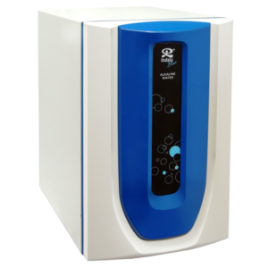 Indalo Blue front alkaline water|Indalo blue size 9.58 x 15.38 x 14.18 in|Under-Sink-indalo Blue-5x5|alkaline water-indalo-Blue-faucet-5x5|agua-potable-indalo-blue-open-front